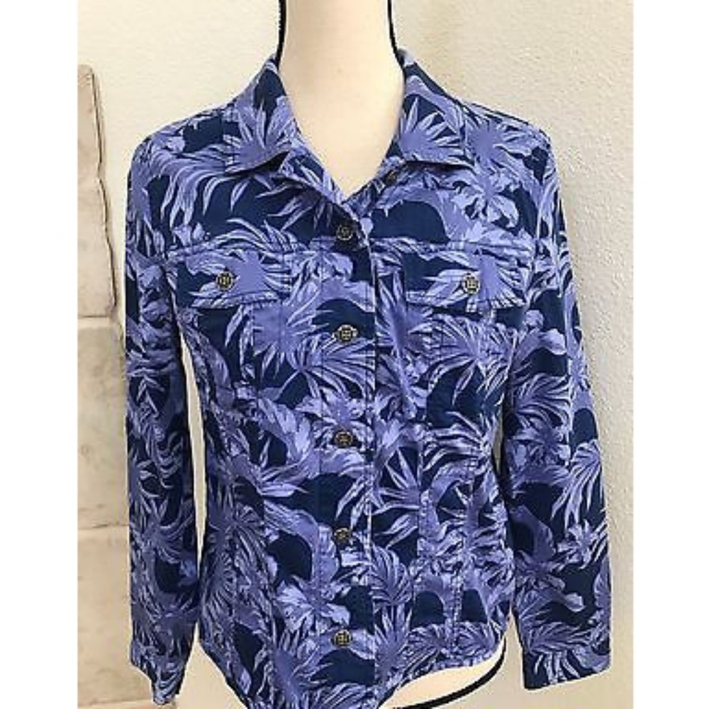 Vintage Blue Floral Jacket